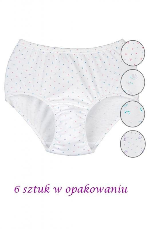 Figi damskie Angelika - 6 sztuk w opak.