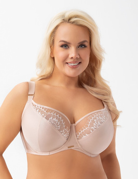 Beżowy miękki biustonosz Gorsenia K937 EVIA