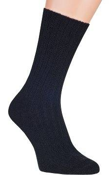 Ekskluzywne skarpetki z wełny jagnięcej Skarpol 53 - czarne