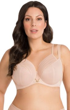 Beżowy miękki biustonosz Gorsenia K810 YOKO