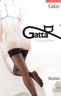 Pończochy samonośne Gatta Matilde ze szwem z tyłu