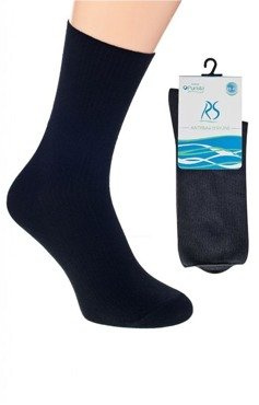 Bezuciskowe skarpetki Regina - Purista GRANATOWE