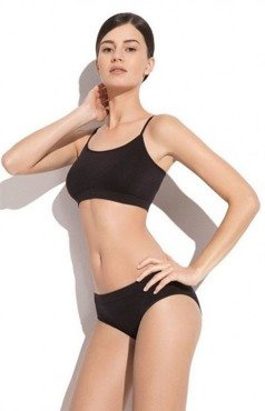 Gatta - krótki Top na wąskich ramiączkach / czarny