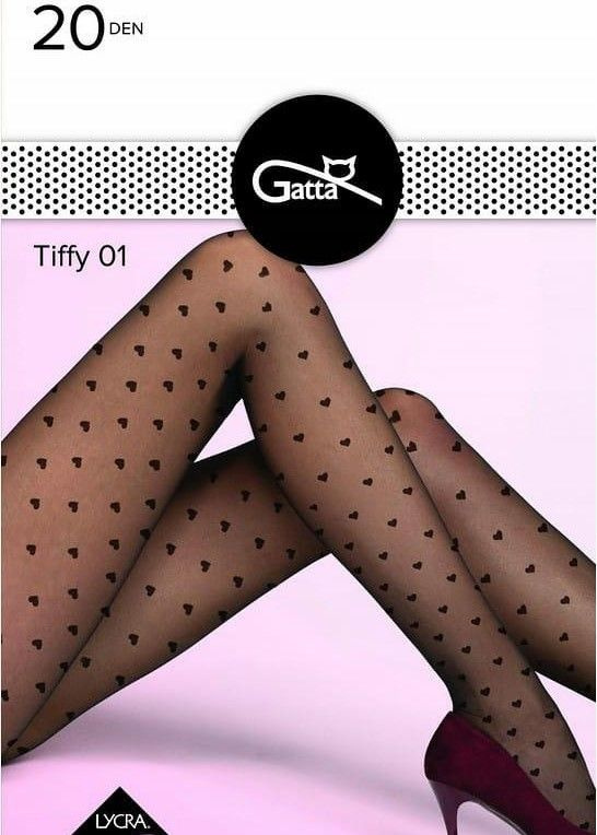 Rajstopy w serduszka GATTA Tiffy wz 01