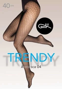 Rajstopy wzorzyste z nutą elegancji Gatta Arabesca wz. 04