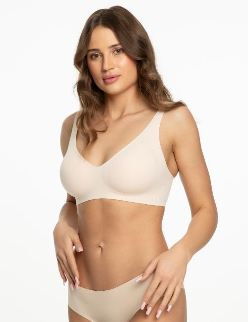 Biustonosz bezszwowy JELLY BRA BASIC czarny