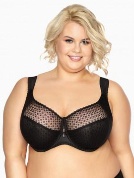 Biustonosz Soft Samira Maxi czerń 874 - Gaia