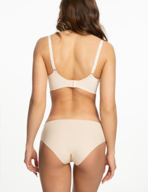 Beżowe bezszwowe figi Julimex INFINITY CLASSIC