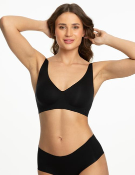 Biustonosz bezszwowy JELLY BRA BASIC czarny