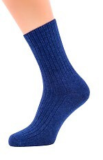 Ekskluzywne skarpetki z wełny jagnięcej Skarpol 53 - jasny granat