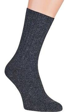 Ekskluzywne skarpetki z wełny jagnięcej Skarpol 53 - grafitowe