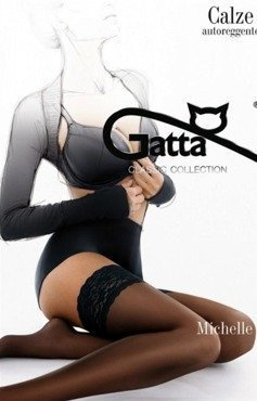 Pończochy samonośne Gatta - Michelle 20DEN czarny || nero