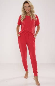 Wiskozowa piżama damska z krótkim rękawem De Lafense 524 Paula