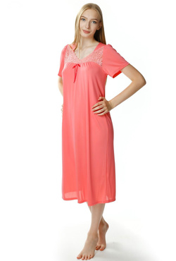 Kobieca koszula nocna Berenika 1693 koralowy - Mewa